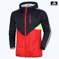 adidas originals giacca star tt overlay red zipper